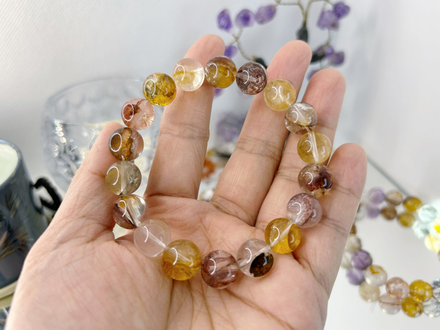 Hematoid Quartz bracelet