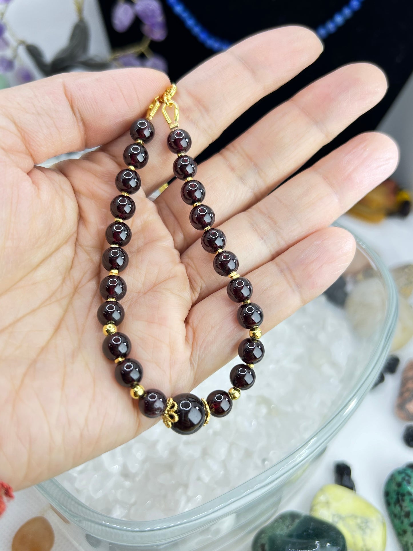 Red garnet bracelet