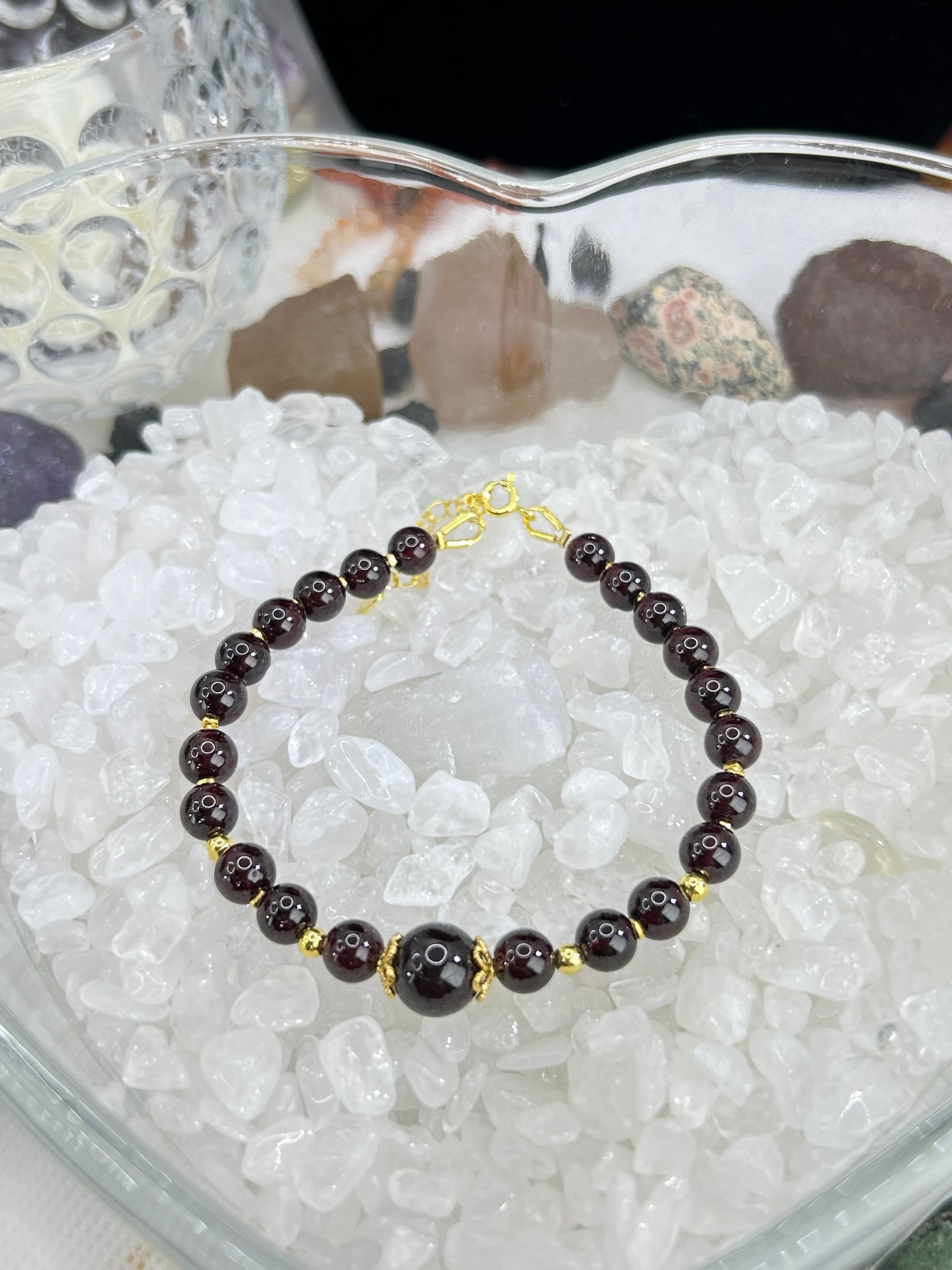 Red garnet bracelet