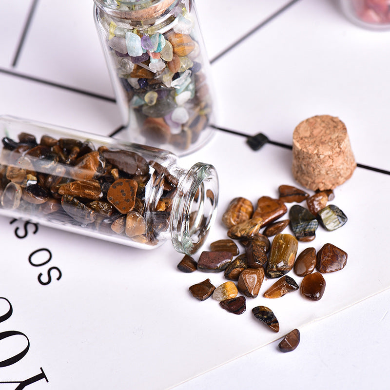 Crushed Stone in Drift Glass Bottle