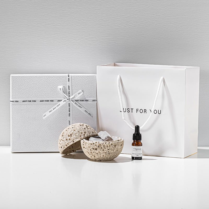 Flameless aromatherapy natural crystal diffuser