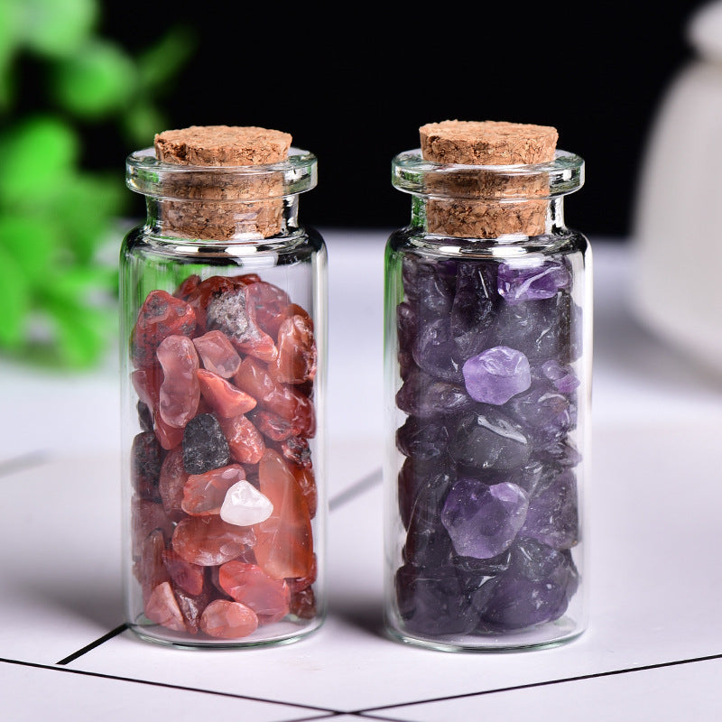 Crushed Stone in Drift Glass Bottle
