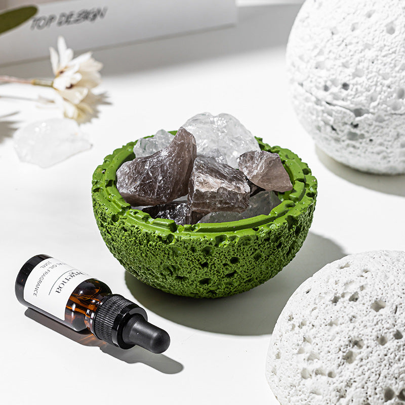 Flameless aromatherapy natural crystal diffuser