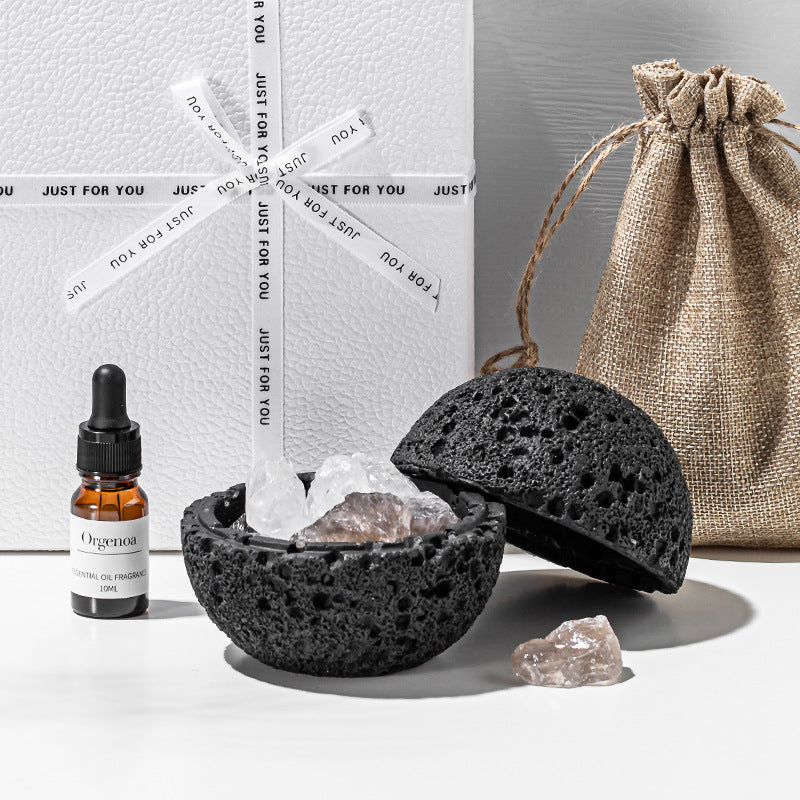 Flameless aromatherapy natural crystal diffuser