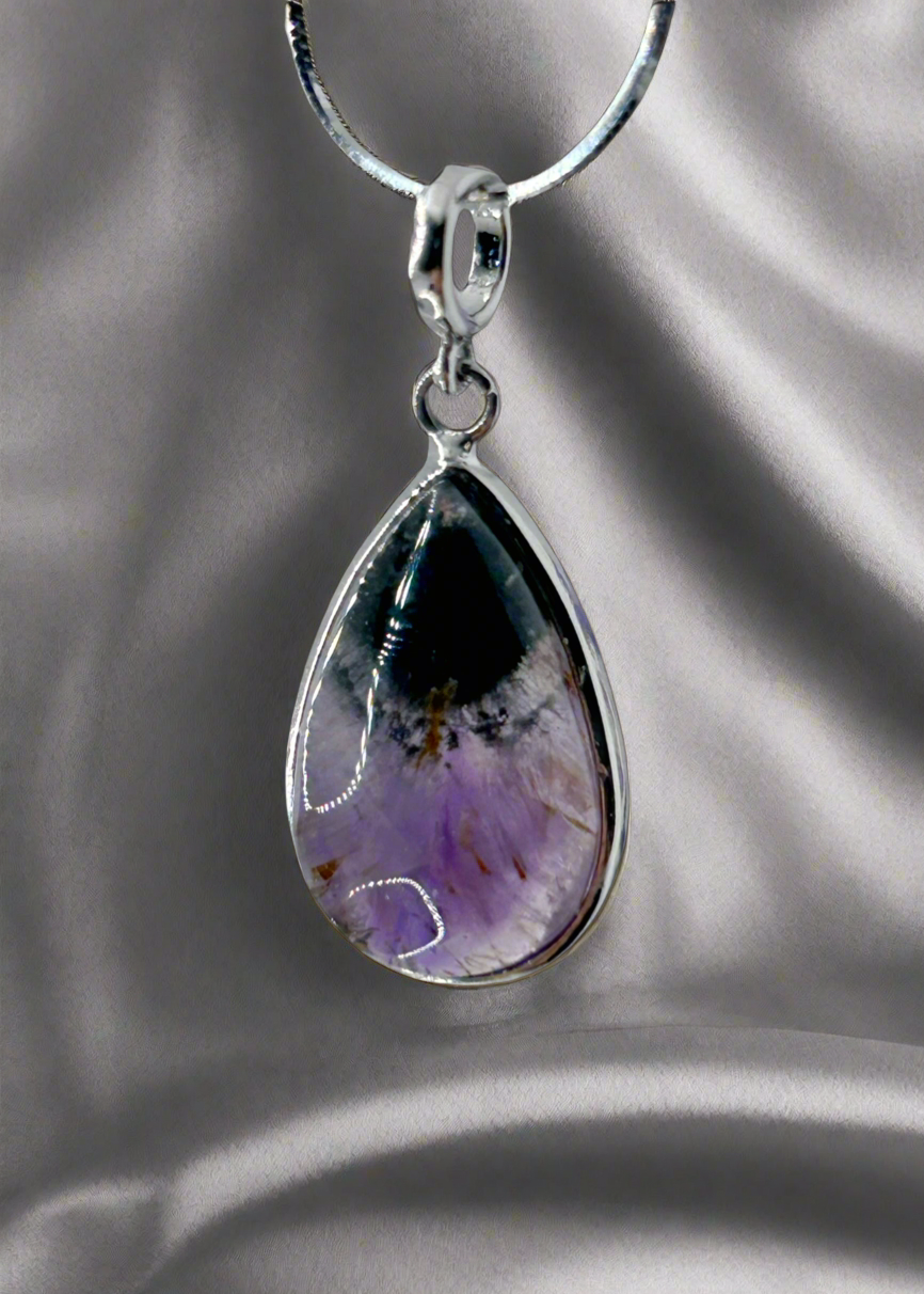 Natural auralite pendant