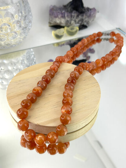 Natural sunstone necklace