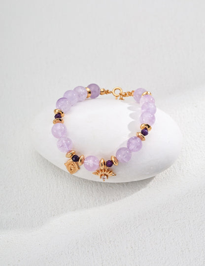 Lavender amethyst bracelet