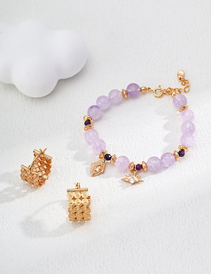 Lavender amethyst bracelet