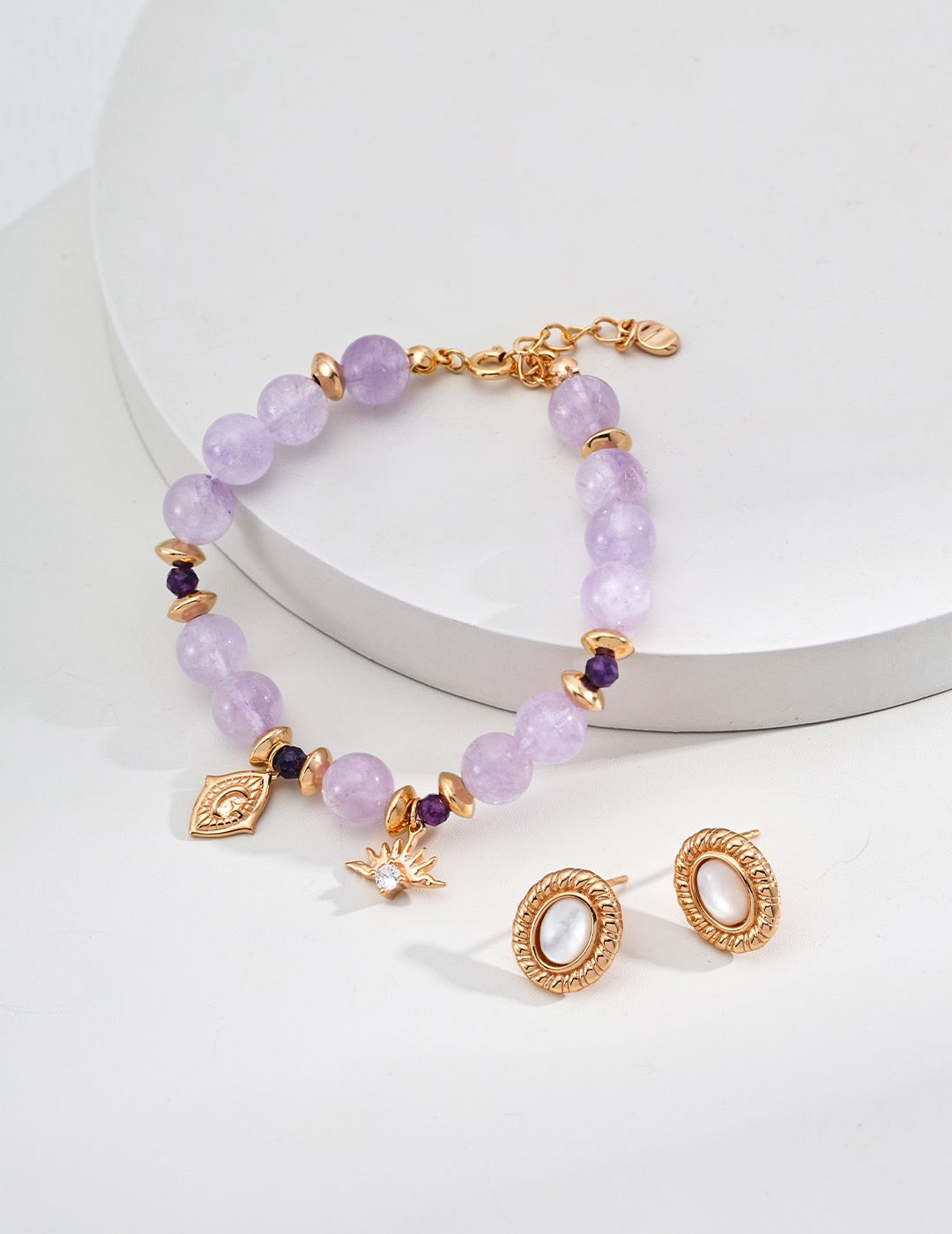 Lavender amethyst bracelet