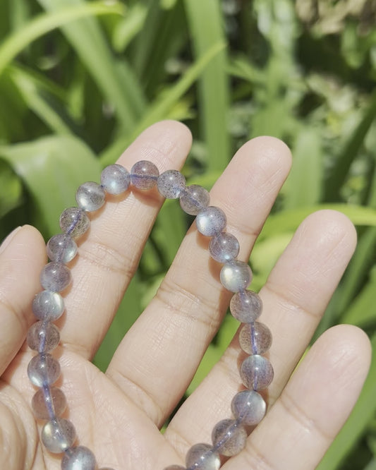 Black Pearl moonstone bracelet